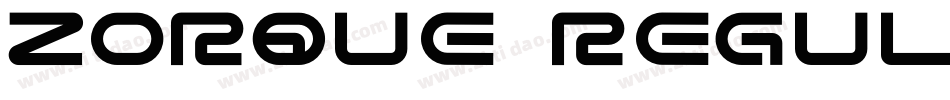 Zorque Regular字体转换
